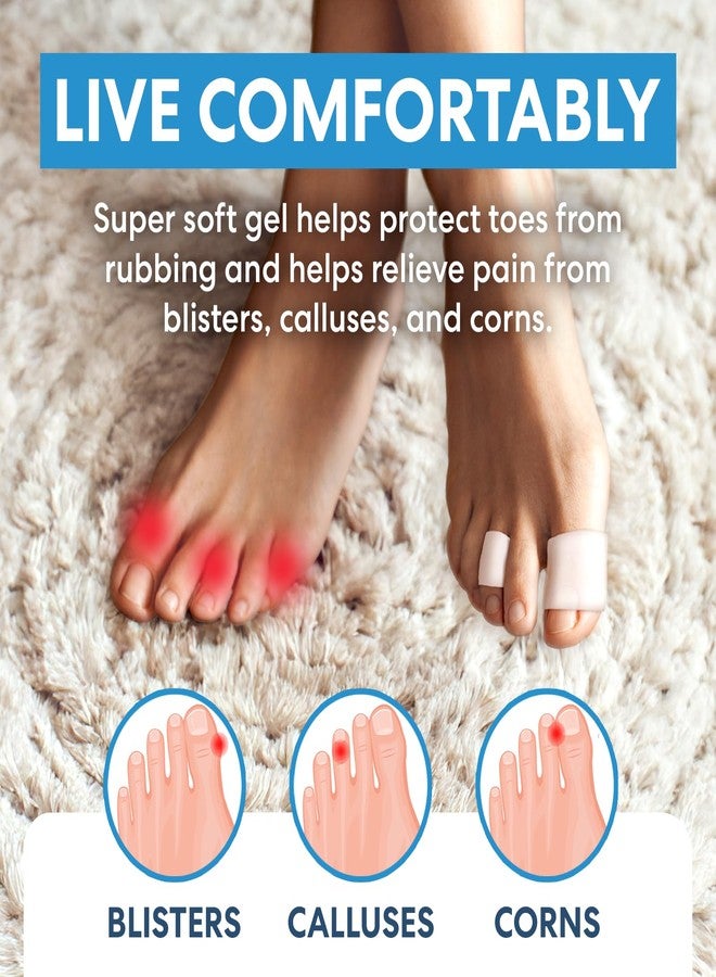 Dr. Frederick's Original Gel Toe Tubes 12 Piece Variety Pack - Small, Medium and Large Sizes - Toe Protectors & Separators for Calluses - Blisters - Corns - Image 2